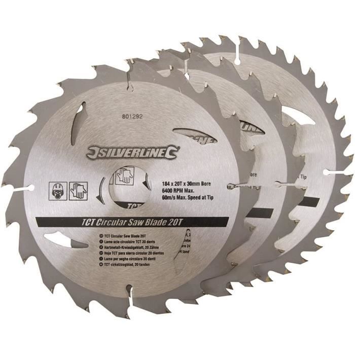 Lot De 3 Lames De Scie Circulaire Freud 12 Pouces - Carbure, 44 Dents - Fabriqué En Italie