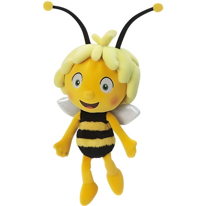 Peluche - Maya l'abeille - 30cm - Jaune et noire - Pour enfant - Intérieur