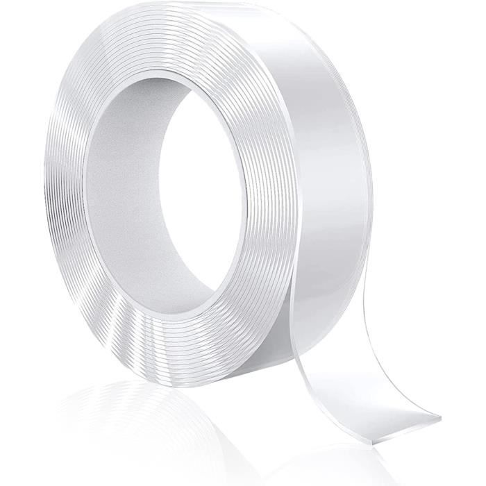 3 Mètres Ruban Adhésif Double Face Extra Fort, Transparent Amovible ...