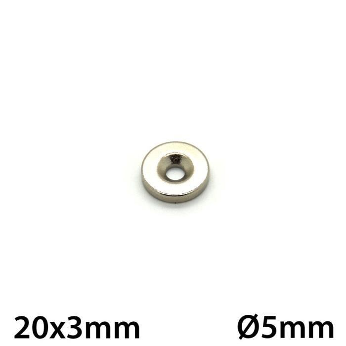 Lot De 2 Aimants Néodyme Puissants – 3.5 Cm, Pour Pièces Ou Bricolage