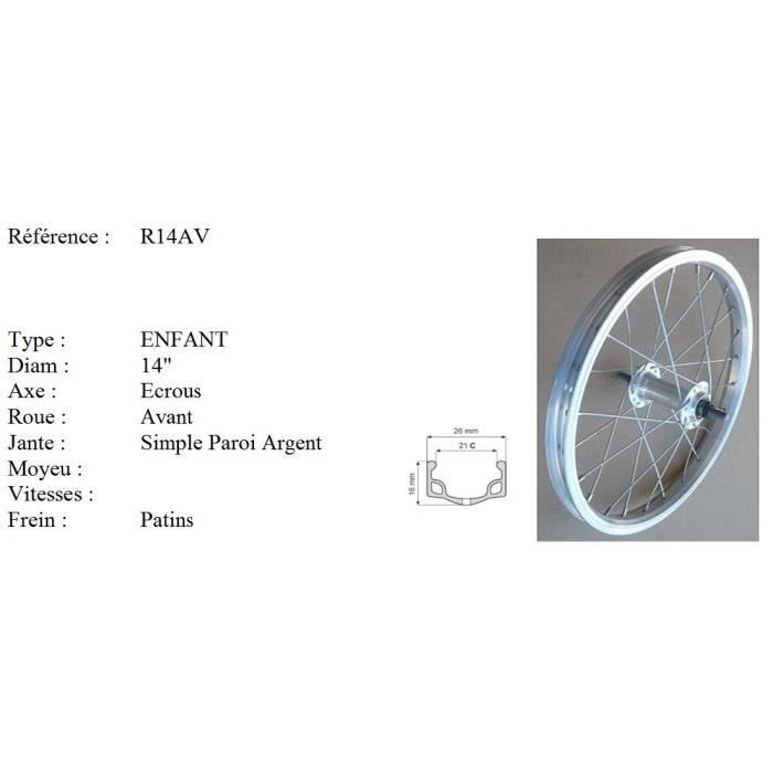 Taille roue velo enfant deals
