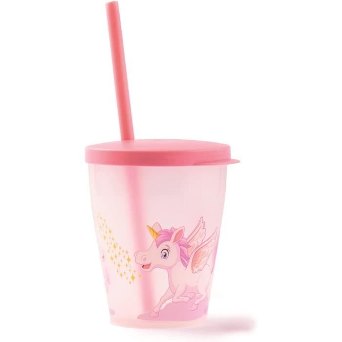Verre à paille- Silicone Rose main image 0