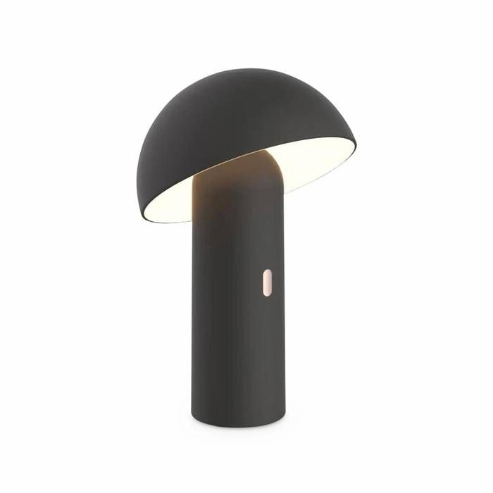 Lampe à poser sans fil nomade à tête orientable noire H 28cm. intérieur / extérieur Lampe à poser sans fil nomade à tête orientable noire H 28cm. intérieur / extérieur