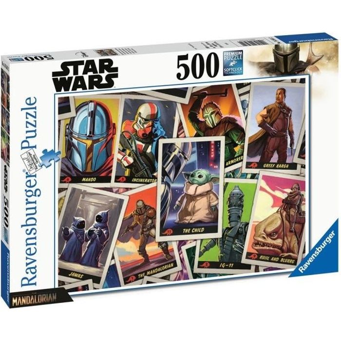 Puzzle 500 pièces Baby Yoda Star Wars Mandalorian - Ravensburger