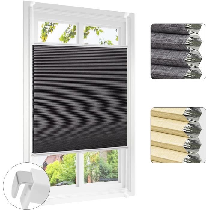 EUGAD Store nid d'abeille,sans perçage,GrisBlanc 75x120cm Opaque — free download