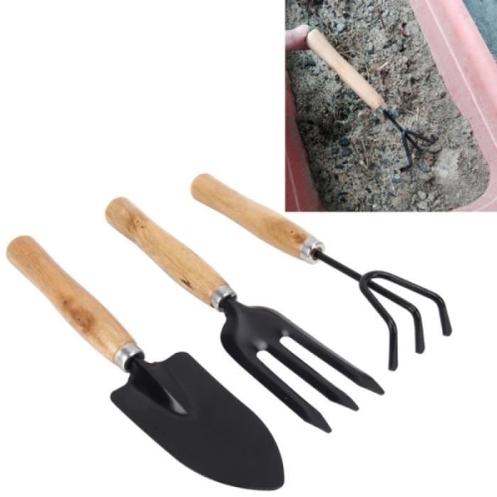 Piece Detachee Outil De Jardin Outil Jardinage 3 En 1 Poignee En Bois Tete En Metal Ensemble Achat Vente Pelle Outil Jardinage 3 En 1 Cdiscount