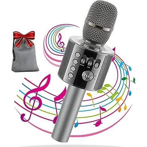 DigitCont - Microphone Sans Fil Karaoké, Microphone Bluetooth Lecteur  Enregistreur Mini Karaoké Enfant Fête Familial pour Appareil - Cdiscount TV  Son Photo