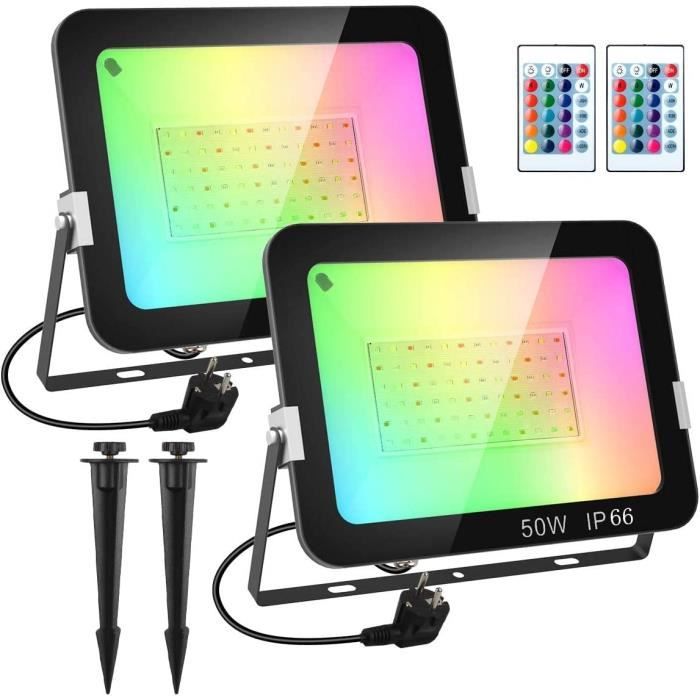 Projecteur led RGB pour extérieur 50W - Deco Led Eclairage