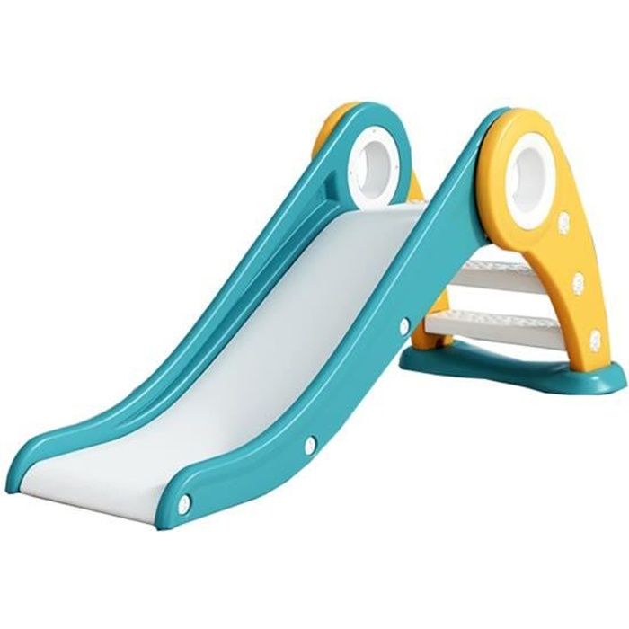 Tempsa Toboggan Glisse 3 Marches Antiderapant Enfant Glisse De 84cm Jaune Et Bleu Cdiscount Jeux Jouets