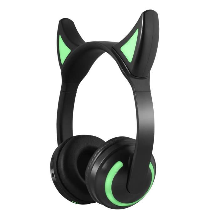 19 Clignotant Brillant Chat Oreille Casque Sans Fil Bluetooth Steaeo Jeu Casque Pour Pc Gamer Telephone Mobile 7 Type 3 Prix Pas Cher Cdiscount
