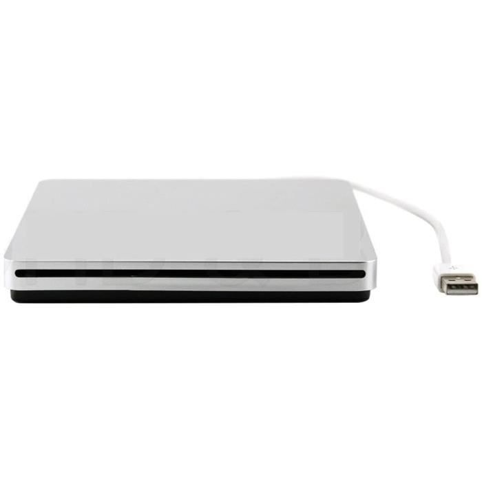 Lecteur Dvd Portable Superdrive Graveur De Dvd Cd Rw Externe Usb pour Apple MacBook Pro Air iMac