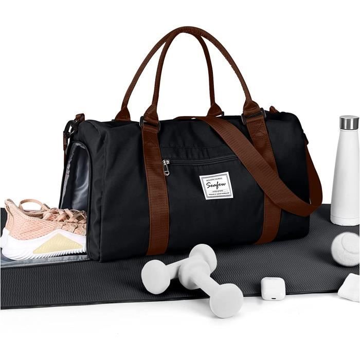 Sac de Sport Femme Homme avec Compartiment Chaussures et Poche