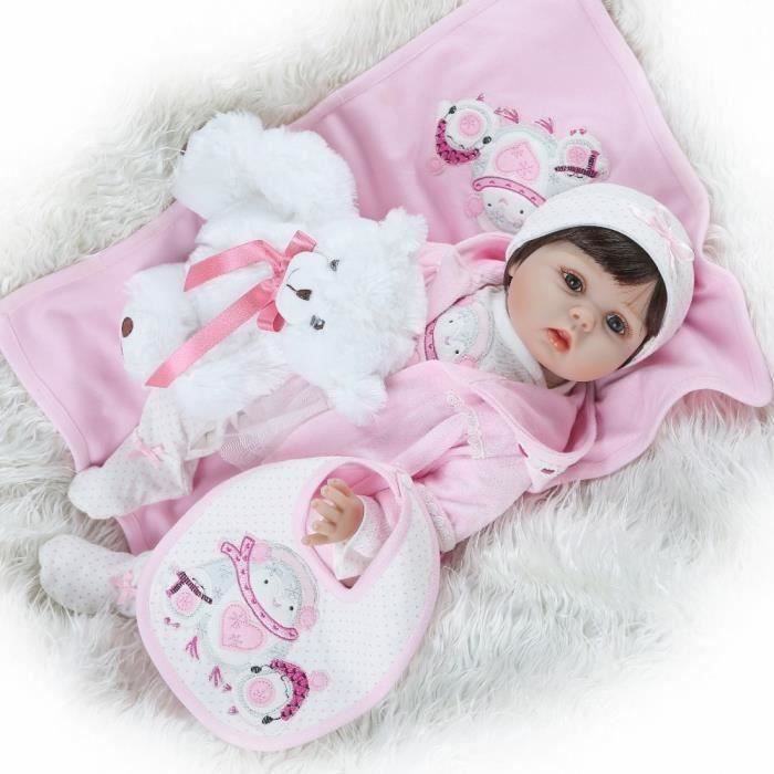 19 Nouveau Design Bebe Fille Reborn Poupees Enfants Jouet Plein Silicone Vinyle 22 50 Cm Vraie Vie Bebe Reborn Cdiscount Jeux Jouets
