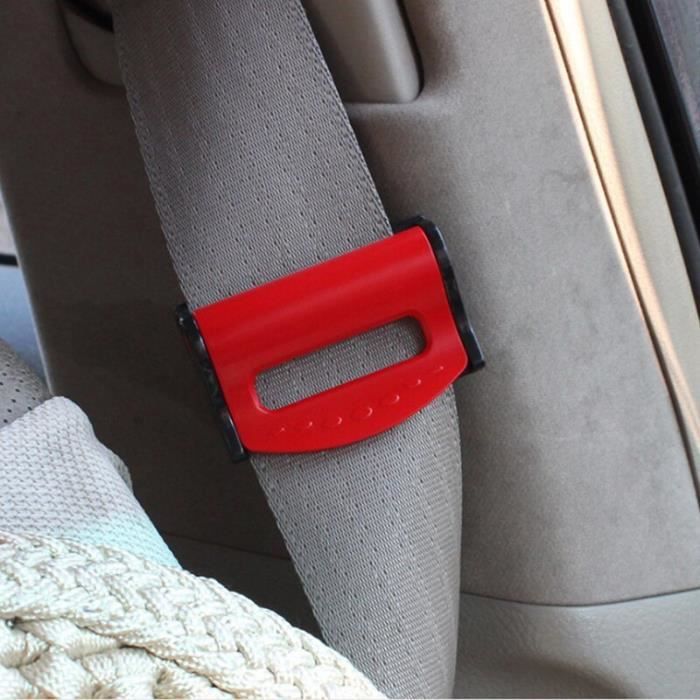 Rouge Clips de securite universels pour ceintures de siege de voiture Clip en plastique Auto reglable acc Cdiscount Auto
