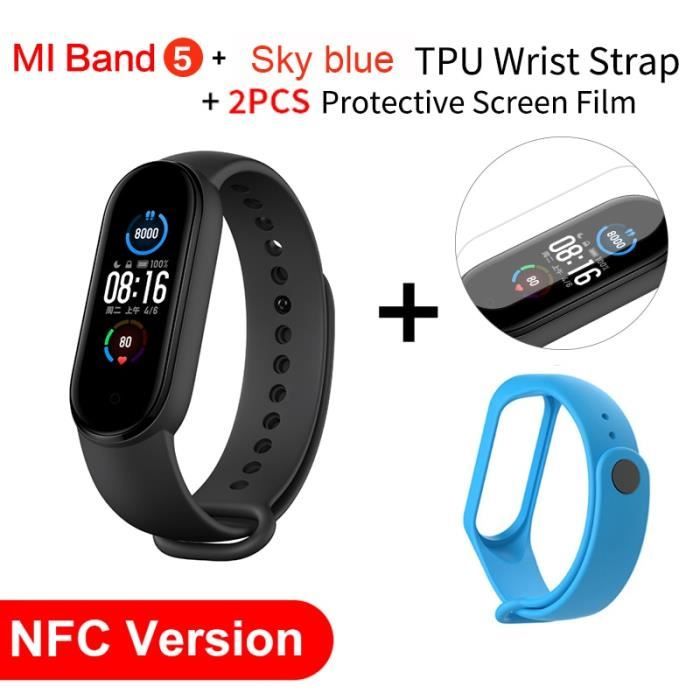 SenMore Bracelet Cuir Remplacement Xiaomi Mi Band 6 5 4 3 - Élégant Et Confortable