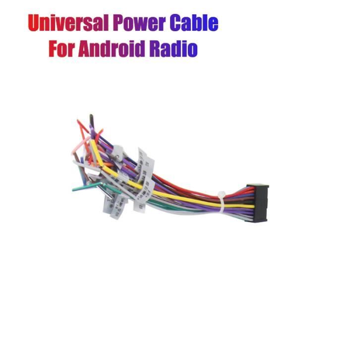 Adaptateur Câblage ISO 20 Broches Sound Way Pour Autoradio Android - Plug And Play, Compatible Plupart Des Modèles