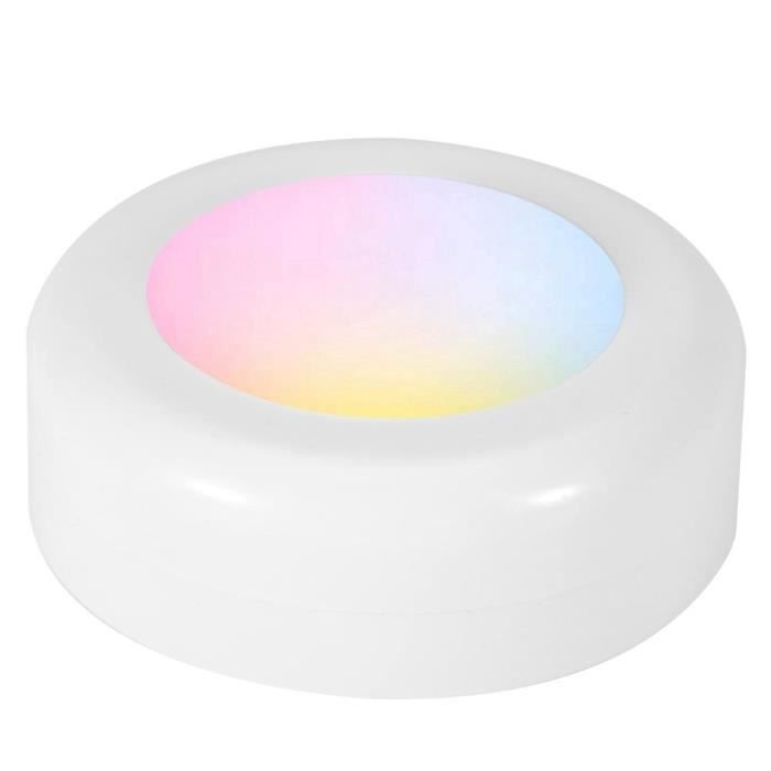 ARAMOX veilleuse LED sans fil Rondelle LED sans fil RGB 12 couleurs Dimmable Night Hall Lamp