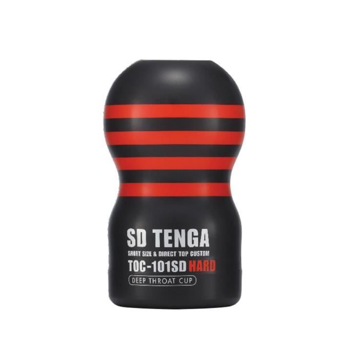 Masturbateur Tenga Deep Throat Cup Rouge - Sextoy Homme à Sensation Gorge Profonde
