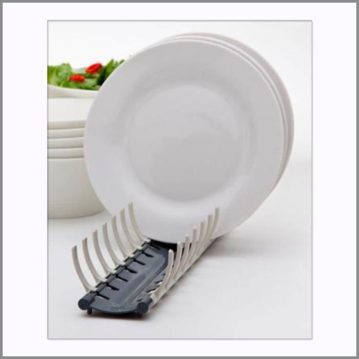 Range Assiette Noir Rangement Vertical Vaisselle