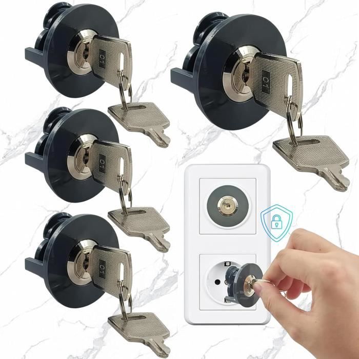 Lot De 5 Verrous De Sécurité Pour Four Et Plaques - Capuchons Noirs Résistants à 230°C, Installation Sans Outil