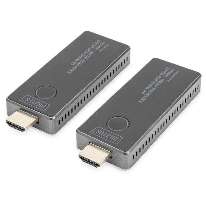 Digitus DS-55323 Set de transmission sans fil HDMI 30 m 3840 x 2160 Pixel afficheur LED intégré variante mobile
