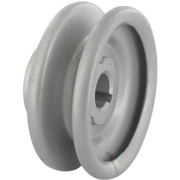 Poulie clavetée à gorge trapézoïdale en acier