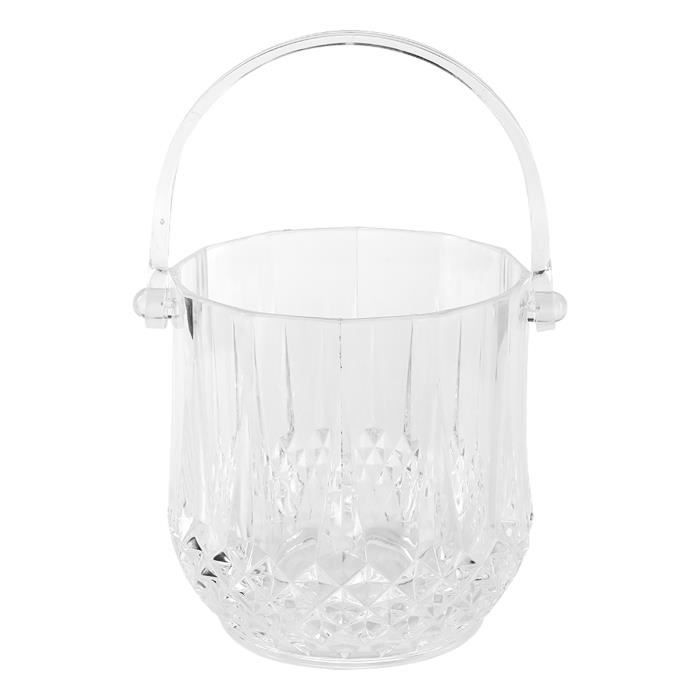 YOBANSA 8L Acrylique Grand Seau à Glace, Seaux à Champagne Seau à