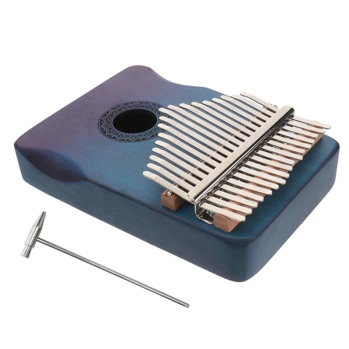 Kalimba 17 Clés Hearda - Piano à Pouce Africain - Kit Débutant Avec Accordeur & Sac