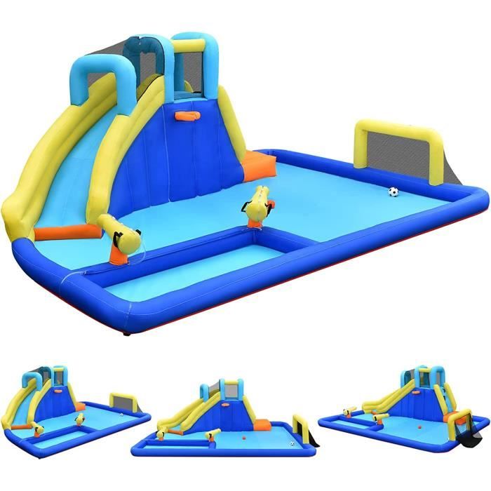 Goplus - Château Gonflable xxl pour 4 Enfants 3-10 Ans Forme Wapiti Re... pas cher Goplus - Château Gonflable xxl pour 4 Enfants 3-10 Ans Forme Wapiti Re... pas cher