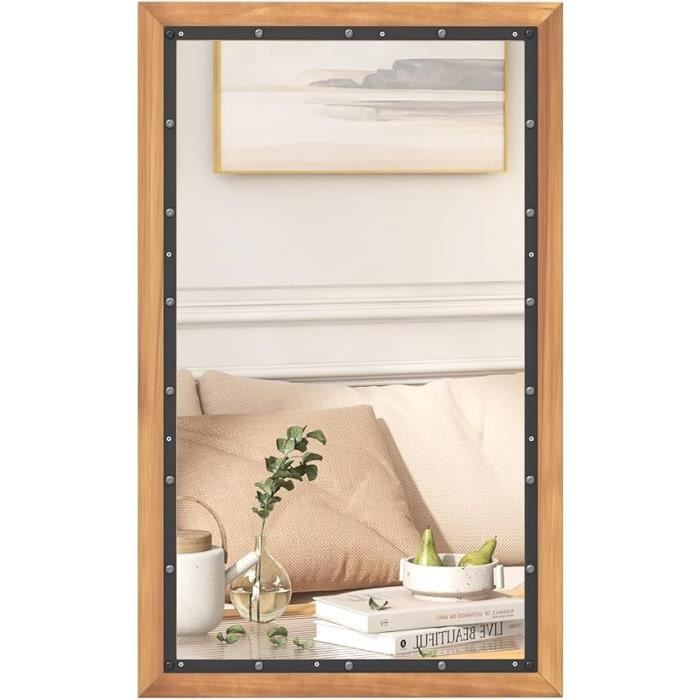 Lot 8 Pinces Miroir Mural Métal - Support Miroir Sans Cadre - Argent - Vis Incluses