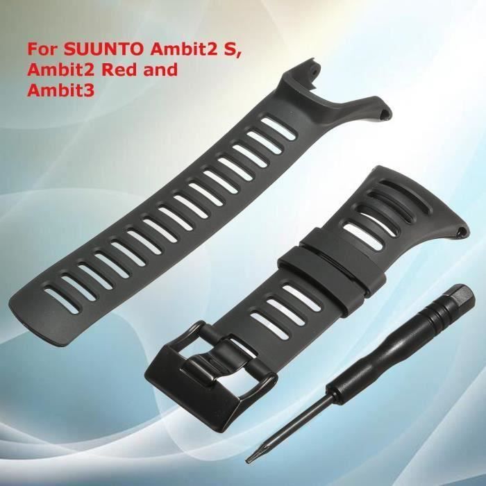 LOOK-Caoutchouc Montre Bracelet + Tournevis Pour SUUNTO Ambit2 S Ambit2 Red Ambit3 LOOK-Caoutchouc Montre Bracelet + Tournevis Pour SUUNTO Ambit2 S Ambit2 Red Ambit3