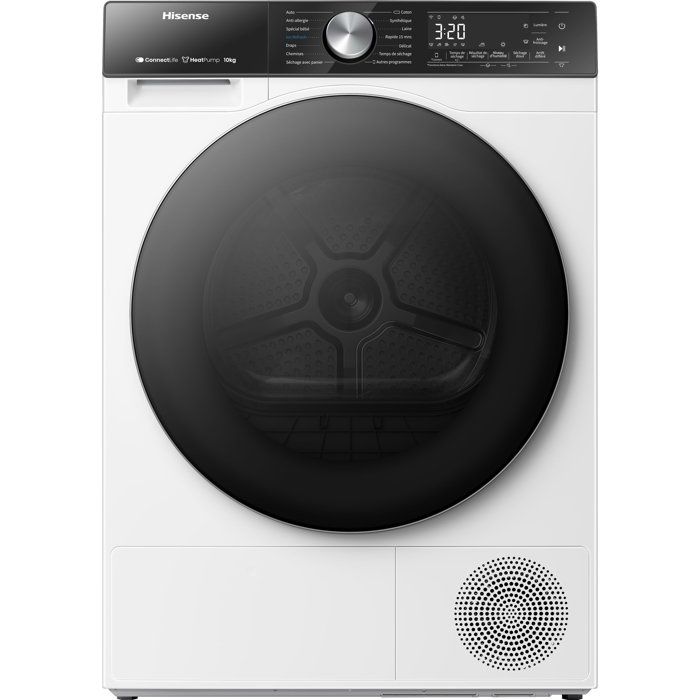 Sèche-linge pompe à chaleur HISENSE DH5S102BW - 10 kg - Inverter - Connecté - Classe C - Hisense