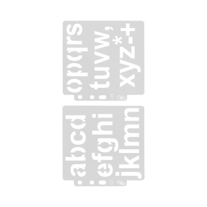 42 Pochoirs Lettres QEDBOJE Réutilisables - 7.62cm Plastique
