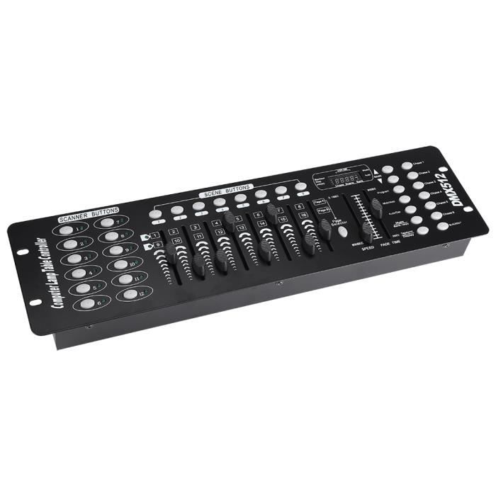 Consolle Contrôleur DMX 512, Console Contrôleur Lumière DJ 192 Canaux MINI Contrôleur DMX Console DMX Pour Lumière De Fête DJ Disco Tête Mobile
