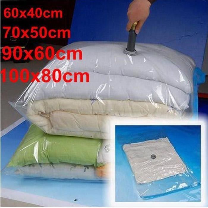 XINGKG-Lot de 4 De Housse Rangement Sous Vide Aspirateur Sac