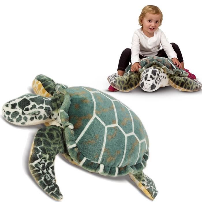 Peluche g ante Tortue de mer Cdiscount Jeux Jouets