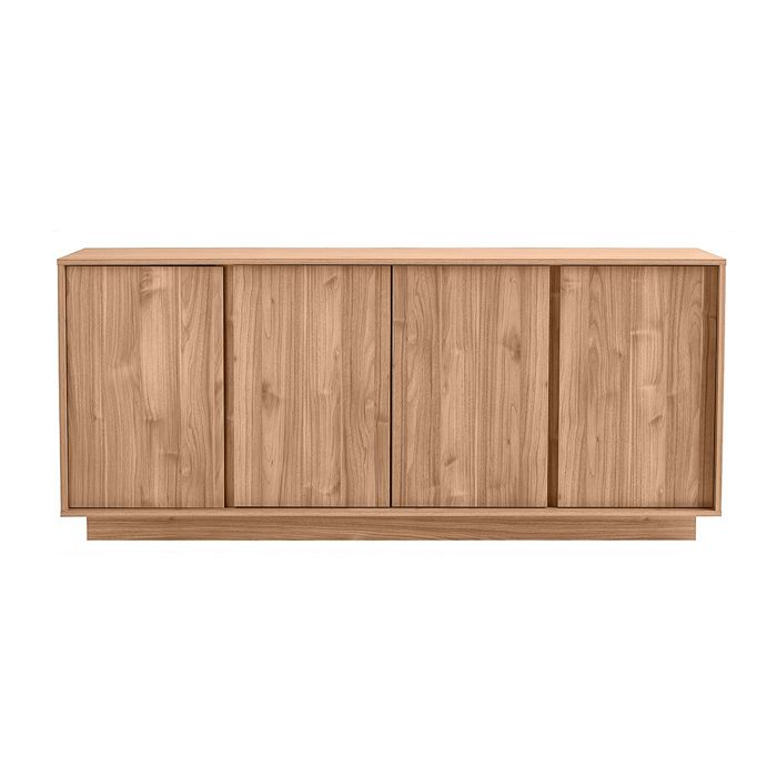 Miliboo - Buffet scandinave finition bois chêne 4 portes L180 cm COMO