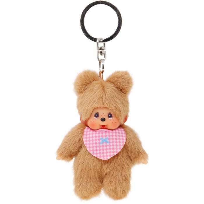 Porte clés Peluche Bearchhichi BANDAI Monchhichi Modèle ourson avec bavoir