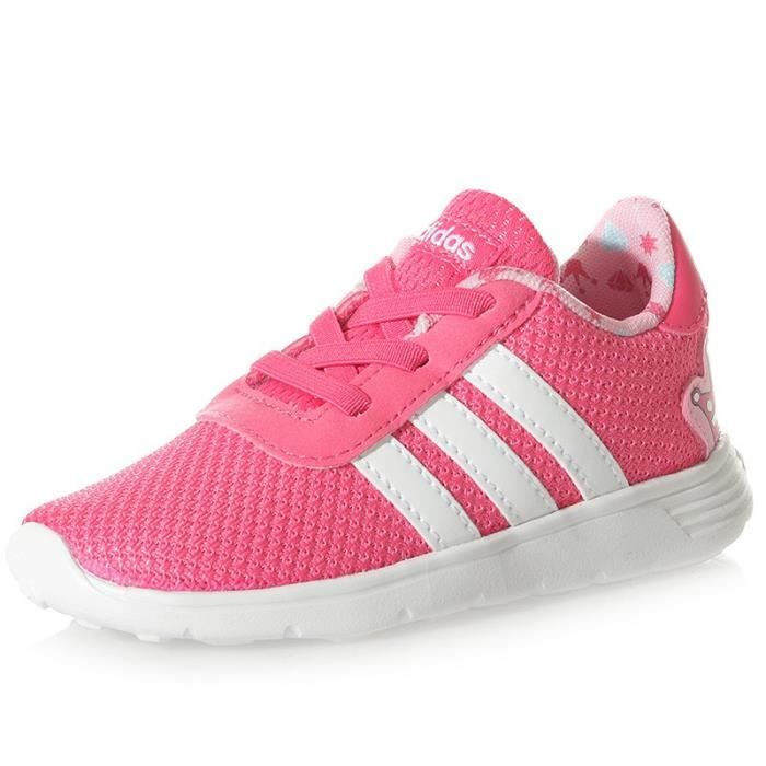 Chaussures Lite Racer Infinity Rose Bébé Fille Adidas Rose - Achat 