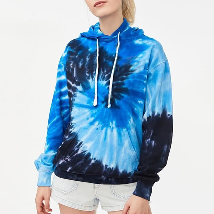 Pull tie and dye femme sales
