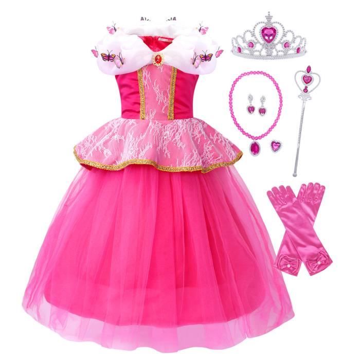 Jurebecia Filles Sirène Robe Princesse Robe Fantaisie Habiller Enfants Fête  D'anniversaire Noël Pâques Halloween Costume