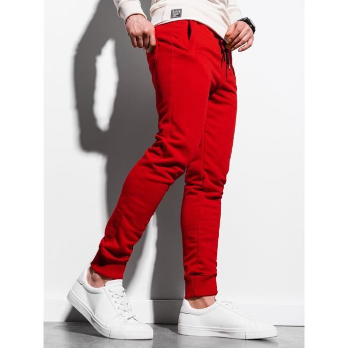 Pantalon Homme Kiabi Pantalon De Sport L36 1m90 Rouge | 1m90 Homme ...