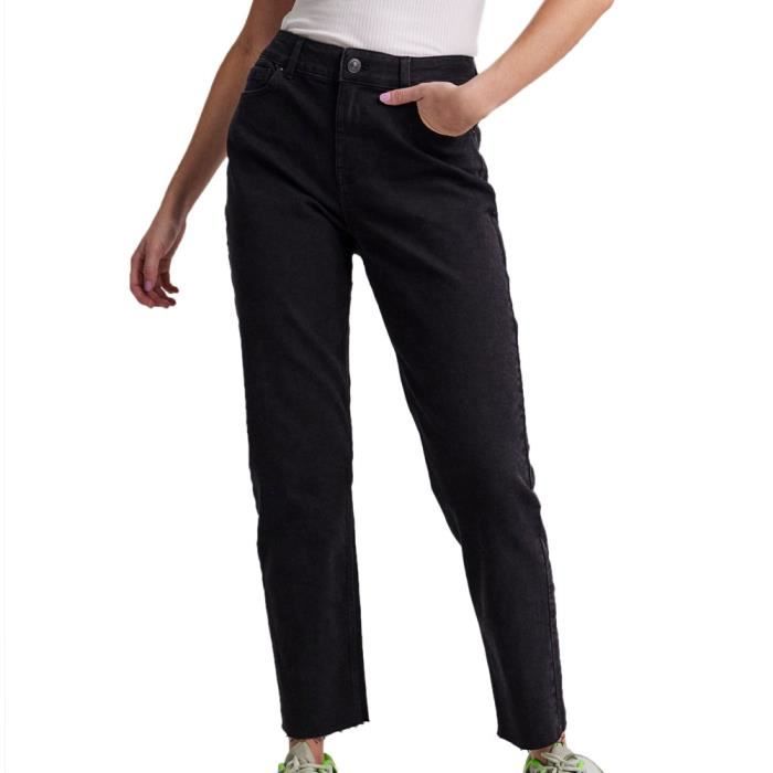 Jeans Noir Droit Femme Pieces Luna