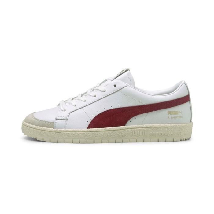 Basket Puma RALPH 70 LO PREM ARCH Ref. 374967 06. Couleur Blanc Bordeaux. Details. Tige en cuir avec empiecements en daim. Blanc Cdiscount Chaussures