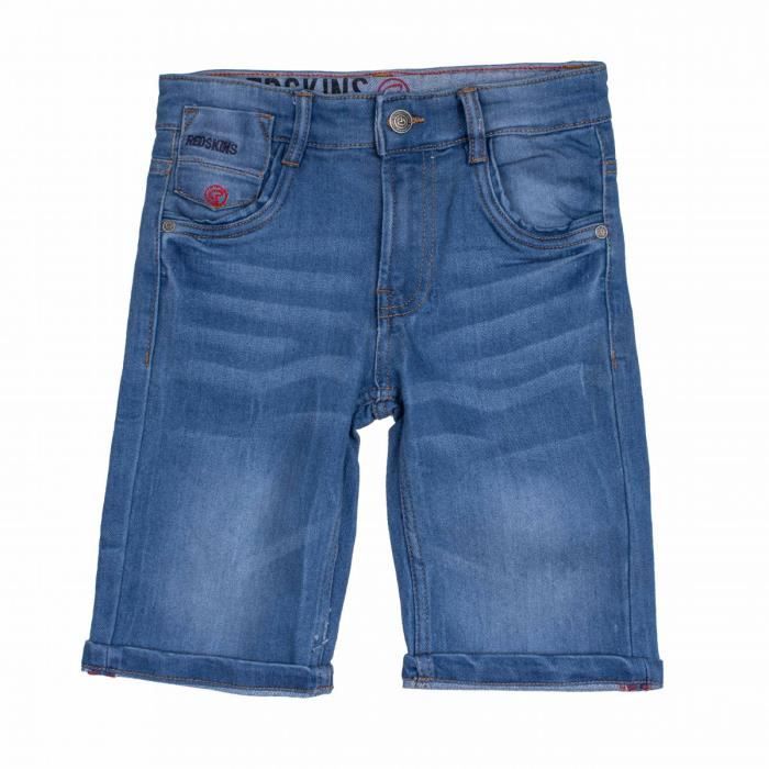 Short Bermuda Enfant REDSKINS 8 16 ans Bleu Garcon Bleu Cdiscount Pret a Porter