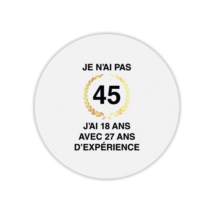 Tapis De Souris Rond Anniversaire 45 Ans Cdiscount Informatique Tapis De Souris Rond Anniversaire 45 Ans Cdiscount Informatique