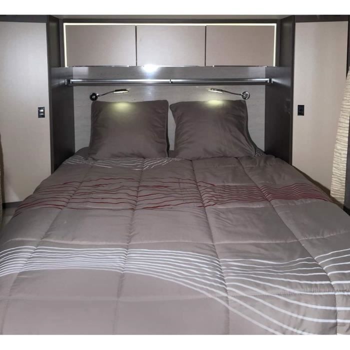 midland lit tout fait 140x190 cm linge de lit camping car cdiscount maison