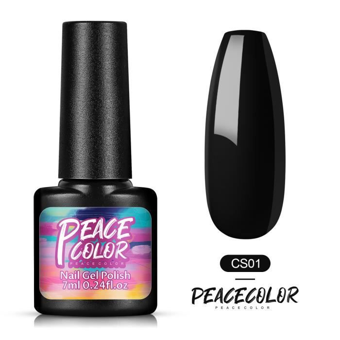 Vernis à Ongles Gel Semi-Permanent PEACECOLOR 7ml Nail Polish UV LED ...