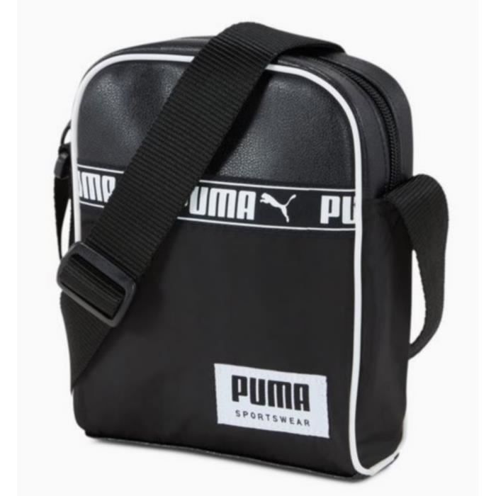Sacoche Puma Vintage Noire Homme noir Cdiscount Bagagerie