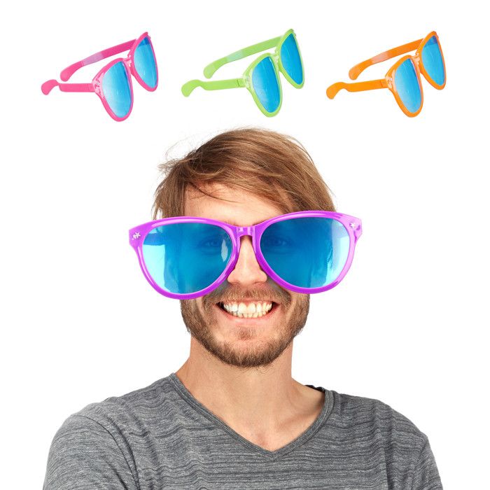 Meilleurs prix pour Relaxdays Lunettes de fête accessoire de soirée fête anniversaire lunette géante XXL déguisement 25 cm plastique